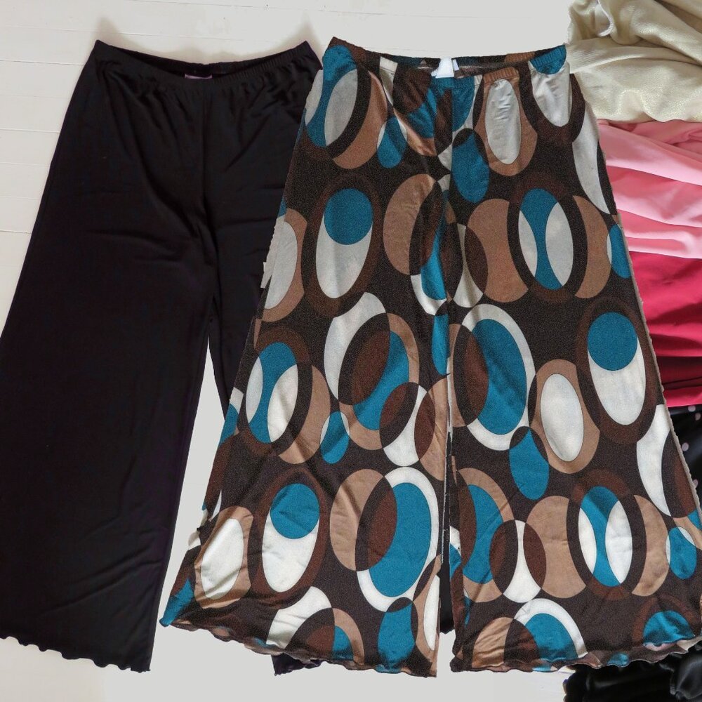 Stretched palazzo pants L